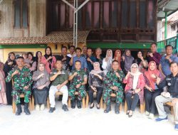 Dandim 0402/OKI Tinjau Pembangunan MCK, Sumur Bor dan Jembatan Penghubung di Desa Tebedak
