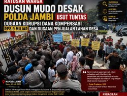 Didampingi Tim Kuasa Hukum, Warga Dusun Mudo Minta Polda Jambi Usut Dugaan Korupsi dan Penjualan Lahan Desa