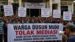 Demo Dusun Mudo Berlanjut, Warga Tegaskan Tak Ingin Lagi Dimediasi
