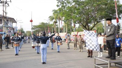 Pawai Pembangunan dalam Rangka HUT RI ke 81 di Tanjabbar