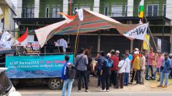 Didampingi Walhi dan BPR ratusan masyarakat geruduk gelar aksi demo ‎ di kantor PT SAS/RMKE, langgar kesepakatan warga bersama Gubernur 