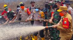 Lagi, Gubernur Al Haris Bersama Pangdam TIB Turun ke Kawasan Gambut Londerang Padamkan Karhutla
