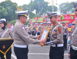 Ditlantas Polda Jambi Gelar Apel Bersama dan Coffee Morning 5 Pilar Keselamatan Lalu Lintas di HUT lalu Lintas Bhayangkara ke 71