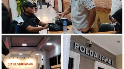 FAAKI Maju Selangkah, lakukan Audiesi ke Ditreskrimsus Polda Jambi Soroti Proyek Tanggul Pematang Sulur