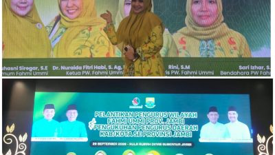 Dr. Nuraida Fitri Habi Sah Pimpin PW FAHMI UMMI Jambi, Maya Suhasni Siregar Resmi Lantik & Kukuhkan Pengurus